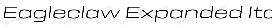 Eagleclaw Expanded Italic字体转换